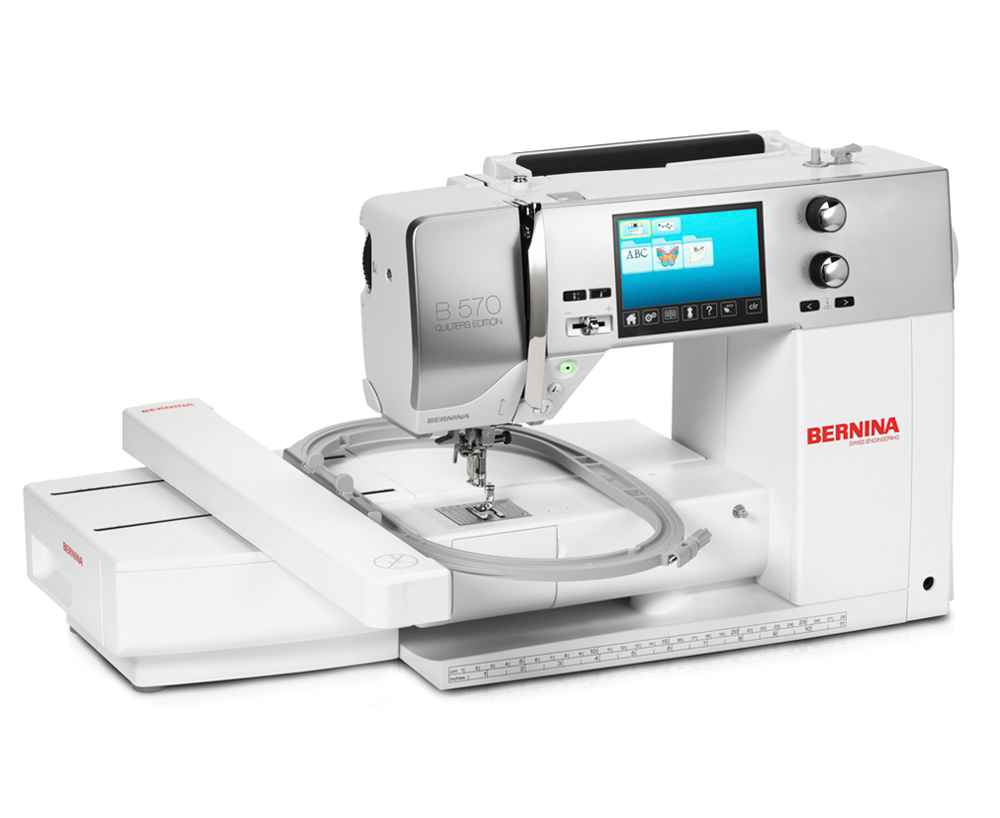 Фото  Швейно-вышивальная машина Bernina 570 QE с вышивальным блоком | Текстильторг