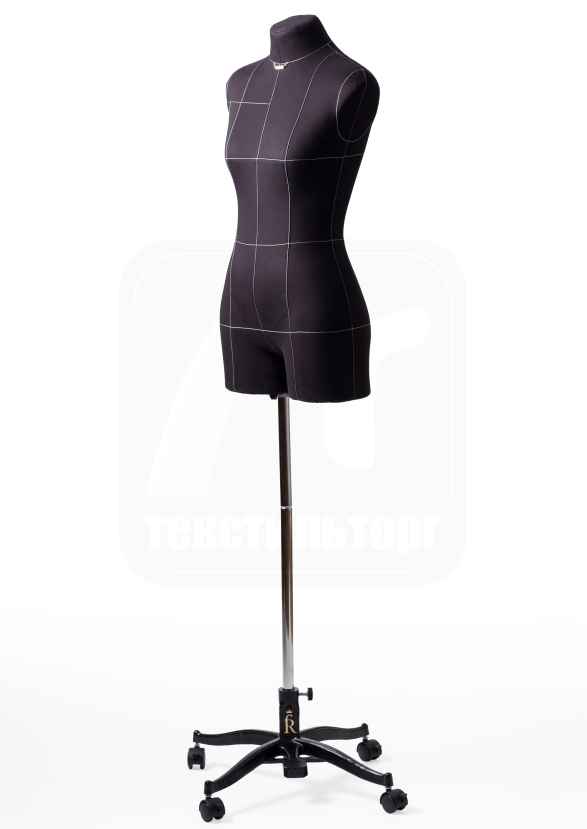 Фото  Манекен женский мягкий портновский Monica, размер 44, черный | Текстильторг