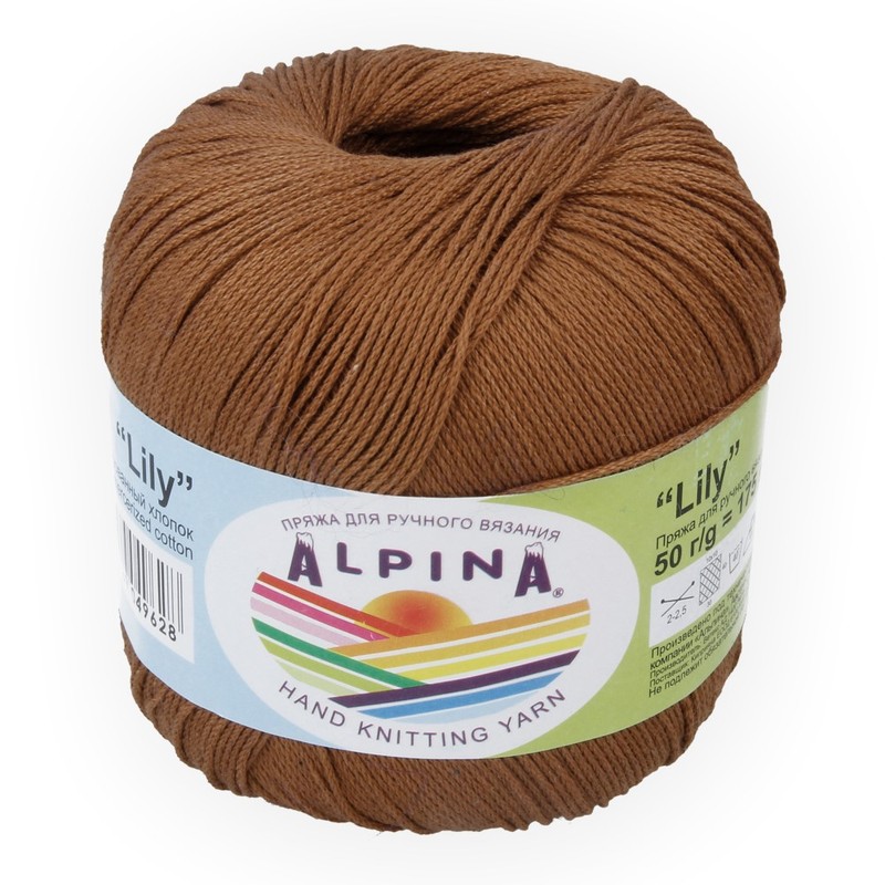 Фото  Пряжа Alpina Lily 100 % мерсеризованный хлопок 50 гр | Текстильторг