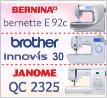 Тест драйв №4: Brother Innov`is 30, Janome Quilting Complit 2325 и Bernina Bernette 2092 (92с)